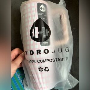 HydroJug Pink & White Checkered Water Bottle